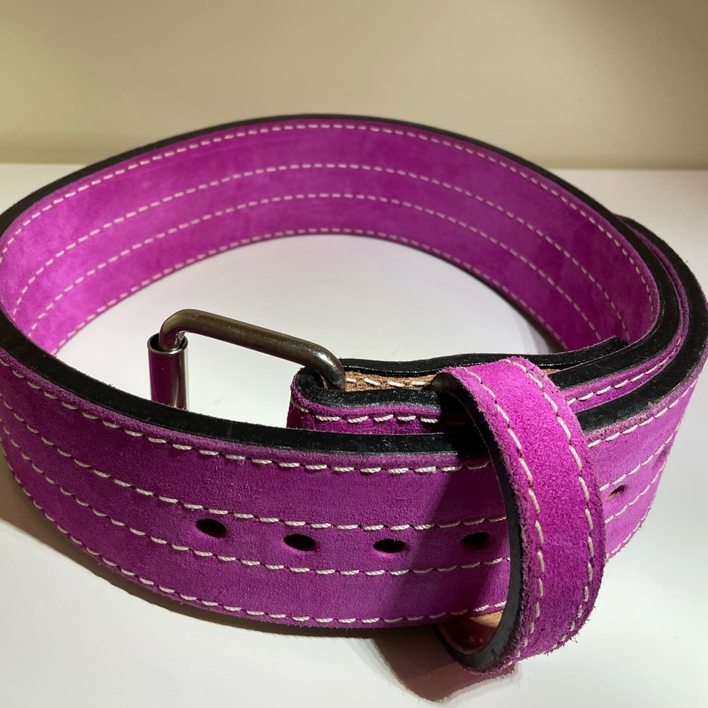 PINK Powerlifting Lifting Belt Single Prong